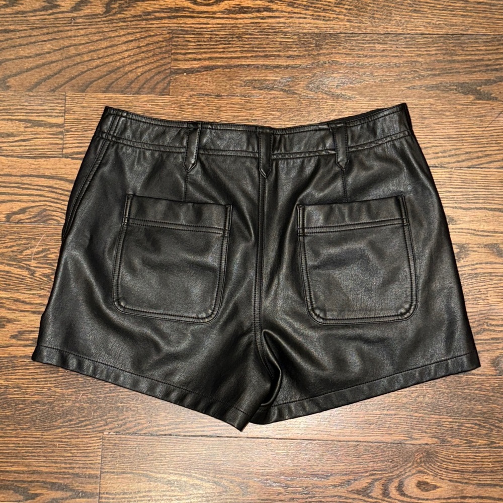 Anthropologie Vegan Leather Cargo Pants - Picture 8 of 13